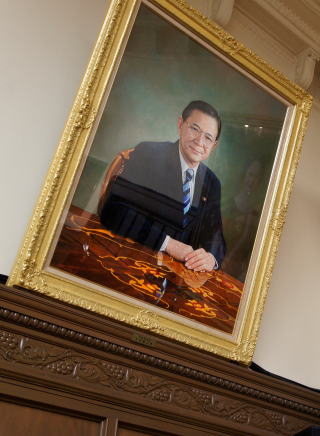 第29代平田健二参議院議長油絵肖像画