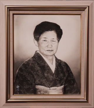 コンテ肖像画