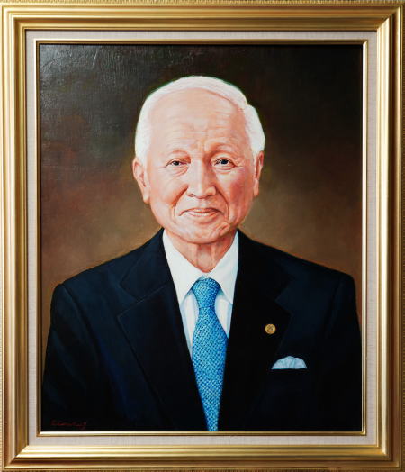 独協医科大学学長油彩肖像画