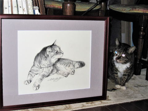 猫ちゃん肖像画