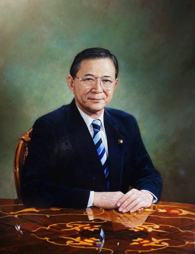 第29代平田健二参議院議長油絵肖像画