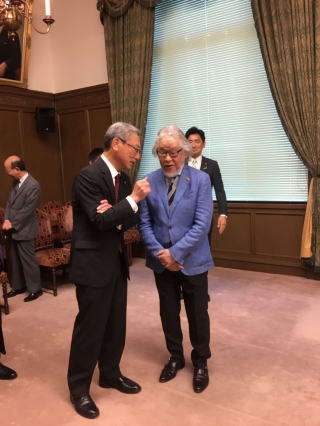 長浜参議院副議長と作者